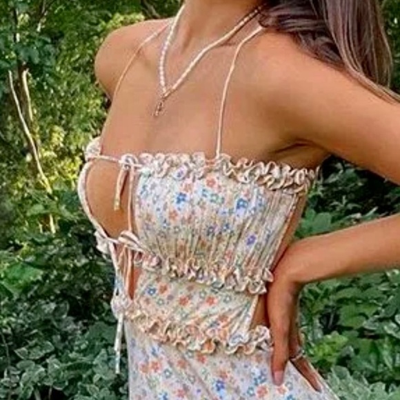 Sugar and Spice Floral Midi Summer Dress - Picture 6 of 13